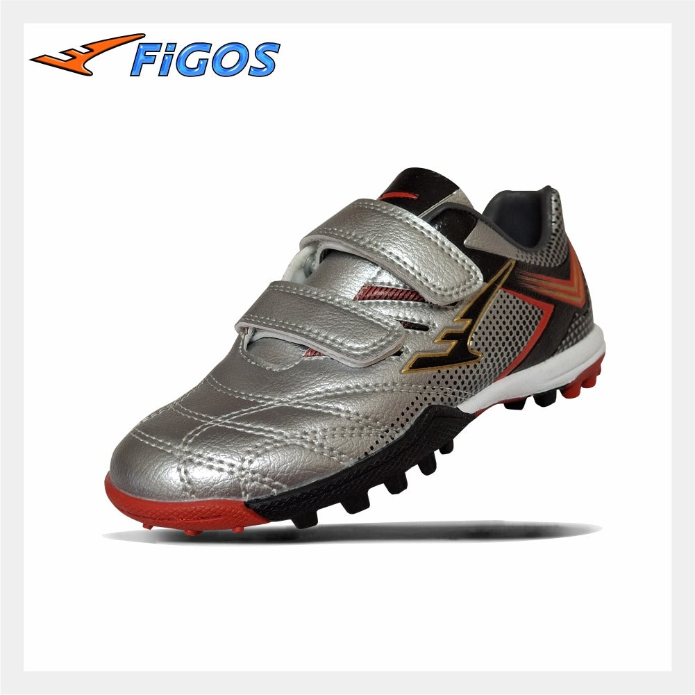 Figos Pro Beveren Turf Silver Grassroot Artificial Grass Soccer Footgoft Hockey Shoe