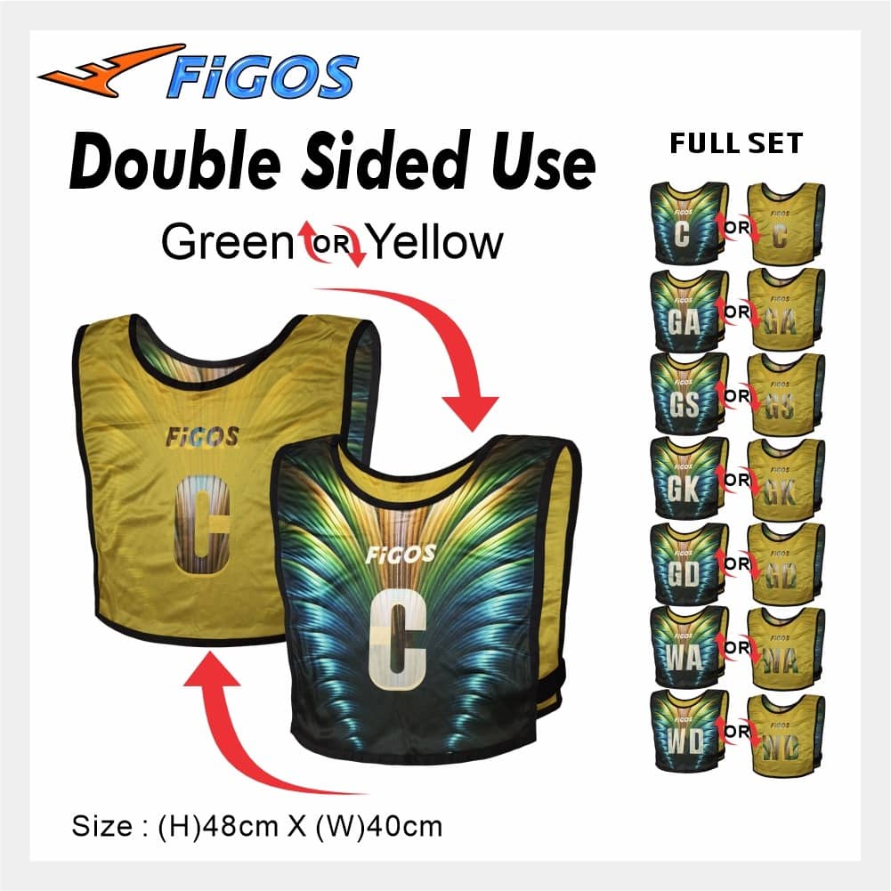 Figos Double Sided Bib for Netball