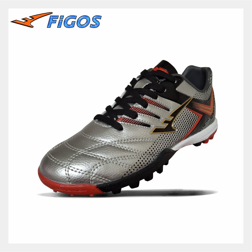 Figos Pro Beveren Turf Silver Grassroot Artificial Grass Soccer Footgoft Hockey Shoe